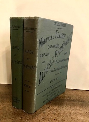Flahault Charles Nouvelle Flore coloriée de poche des Alpes et des Pyrénées... Série I (e Série II) 1906-1908 Paris